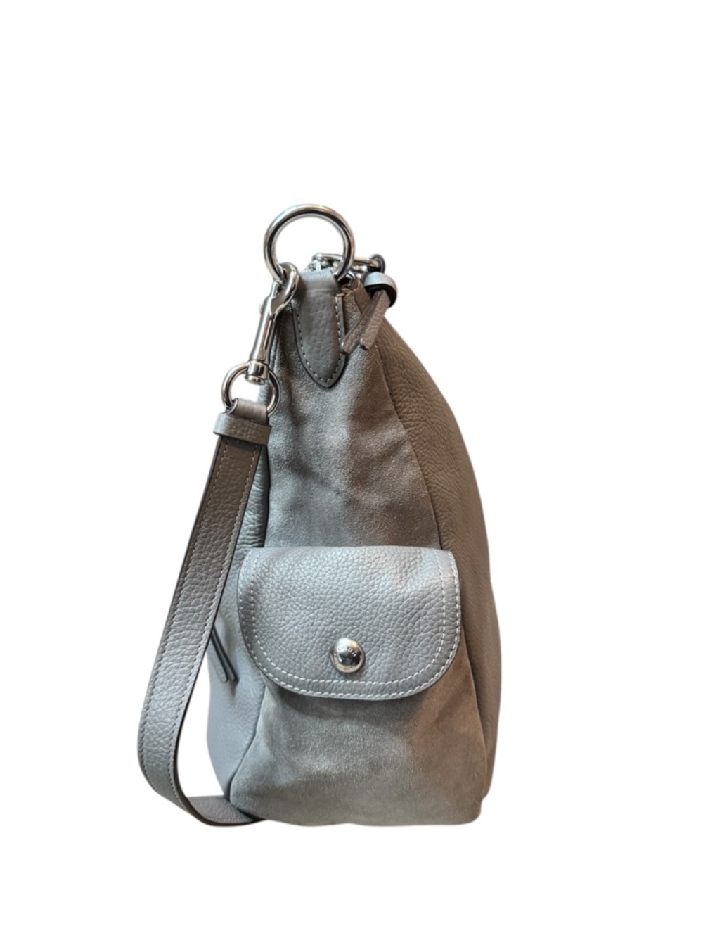 Coach Pennie Hobo bag, pebbled leather in Heather Gray EUC - Picture 2 of 11